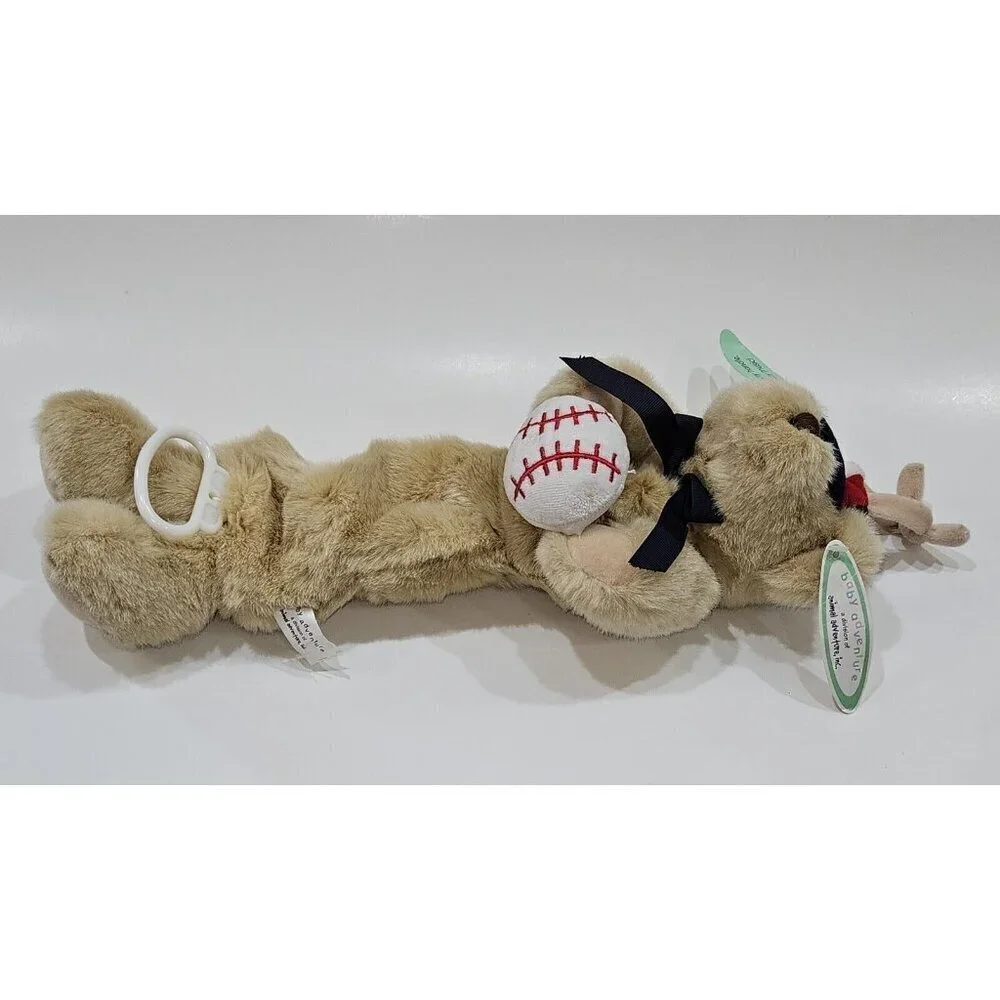 VTG Animal Baby Adventure Teddy Bear Plush Music Take Me Out To Ballgame READ